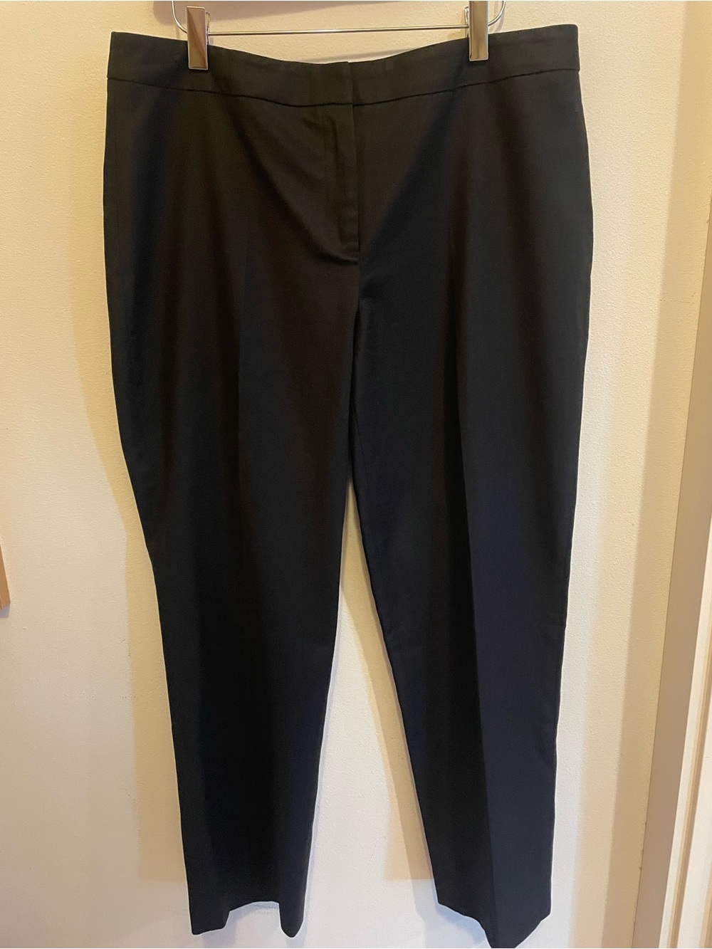 NIC+ZOE FLAT FRONT ANKLE PANTS, BLACK